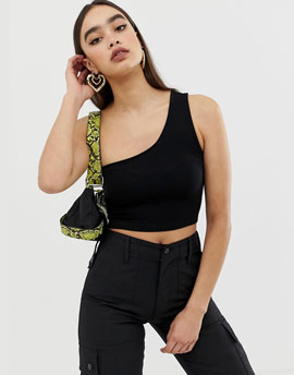 Women’s one shoulder crop top